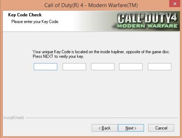 cài đặt game Call Of Duty 4 