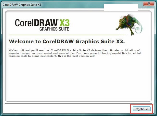 cài đặt CorelDRAW Graphics Suite X3-3