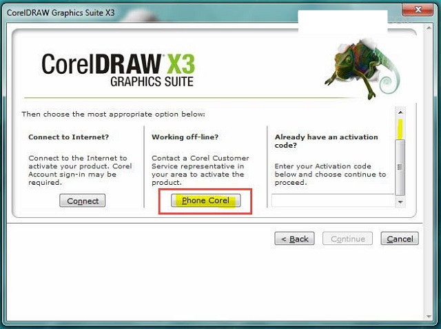 cài đặt CorelDRAW Graphics Suite X3-7