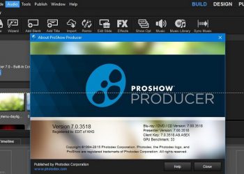 Crack Proshow Producer 6 thành công mở lên và trải nghiệm thôi nào.