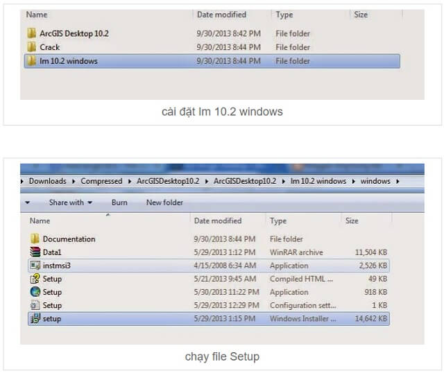 Cài đặt arcgis 10.2-5