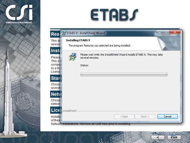 cài đặt Etab 9.7.4.1