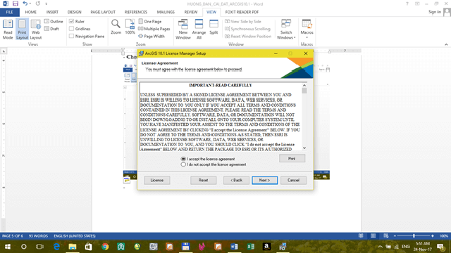 cài đặt phần mềm ArcGIS 10