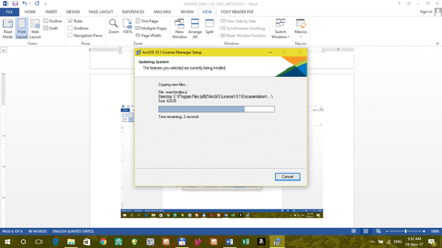 cài đặt phần mềm ArcGIS 11