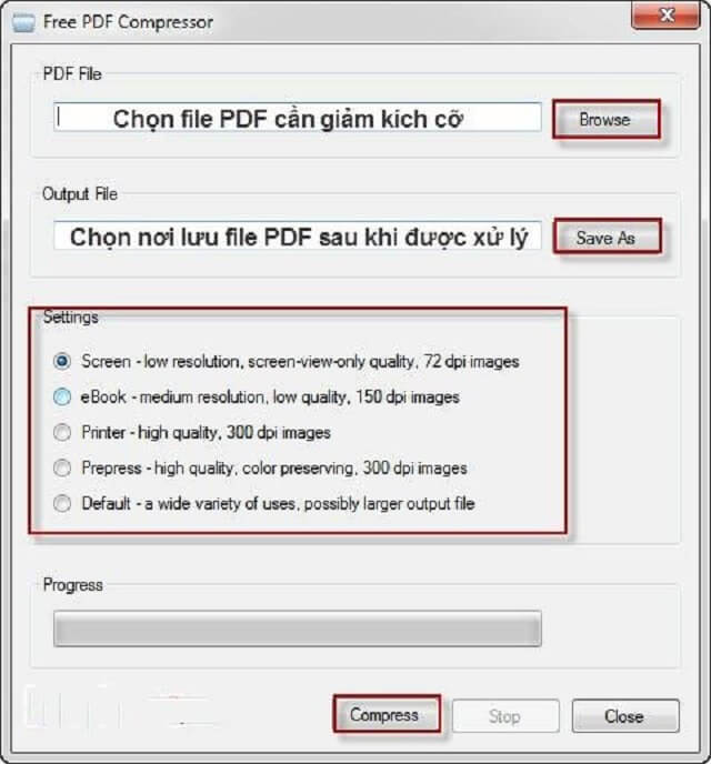 Cách để nén file PDF thông qua công cụ offline