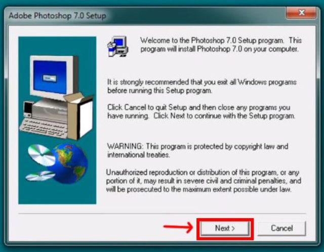 cài đặt Adobe Photoshop 7.0 Full 2