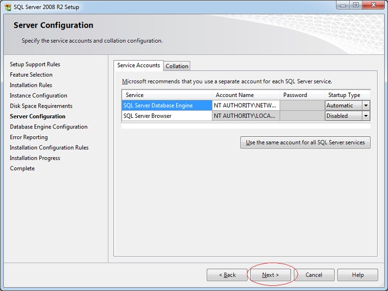 Cài đặt SQL Server 2008 R2-6