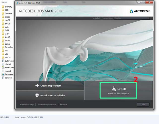 Cài đặt Autodesk 3ds Max 2014-2