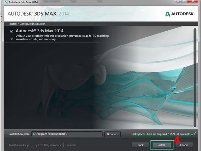 Cài đặt Autodesk 3ds Max 2014-4