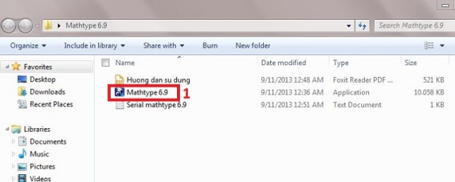 cài đặt phần mềm Mathtype 6.9 Full Key 1