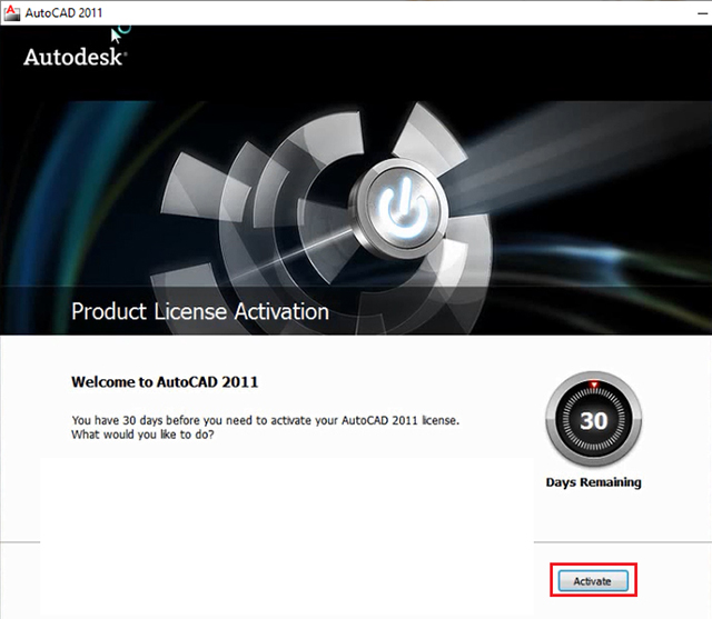 Hướng dẫn kích hoạt Autocad 2011-2