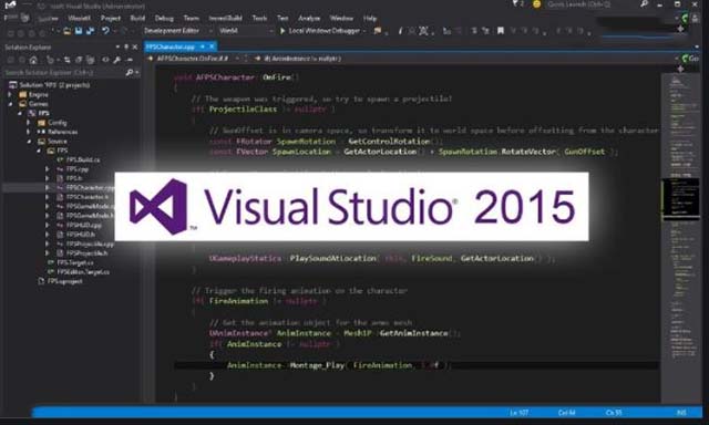 phần mềm Visual Studio 2015