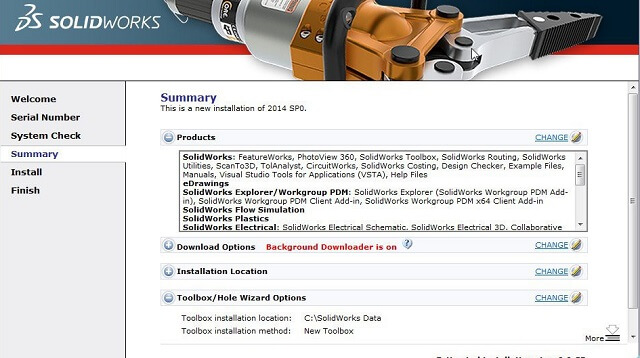 cài đặt  phần mềm SolidWorks 2014-4