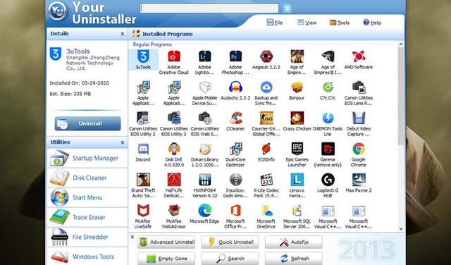 Sử dụng phần mềm Your Uninstaller