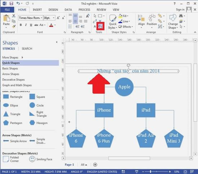 Tính năng của Visio 2013