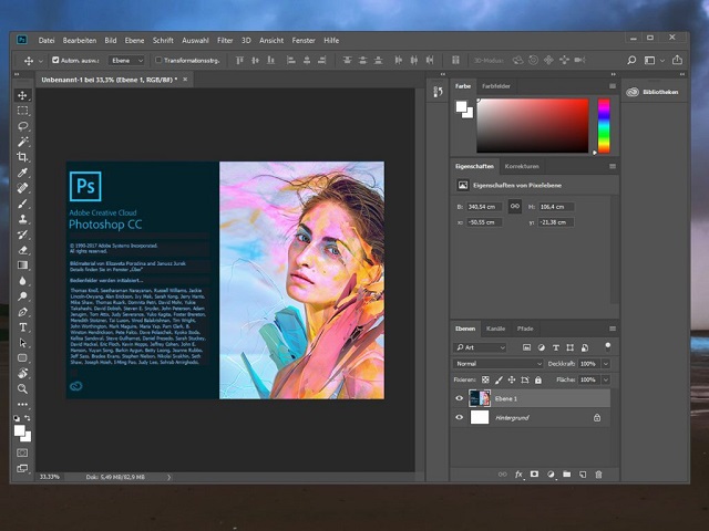 Ưu điểm nổi bật của Adobe Photoshop cc 2017