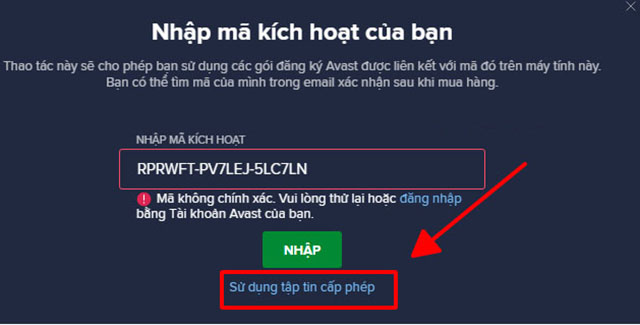 Cách active phần mềm Avast 2021 bước 3