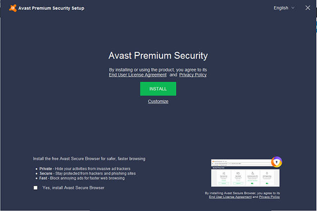 Cách cài đặt phần mềm Avast 2021 bước 2