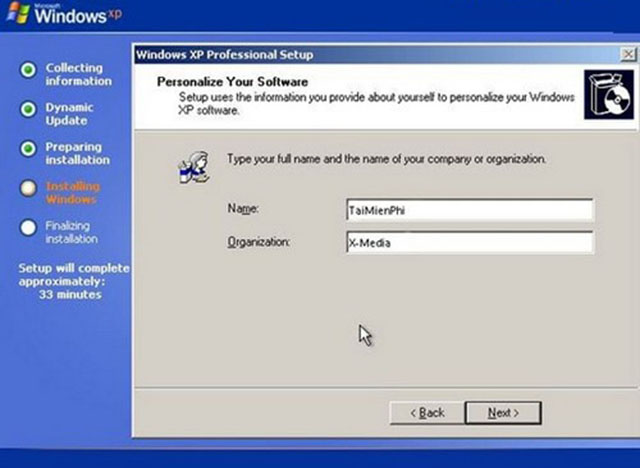 Cách cài Windows XP SP3-11
