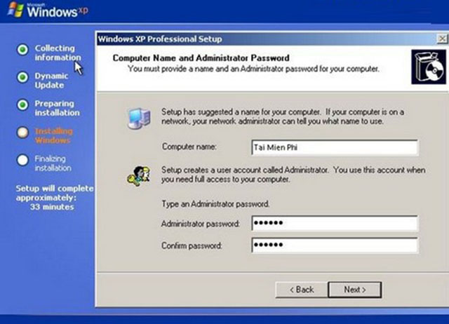 Cách cài Windows XP SP3-13