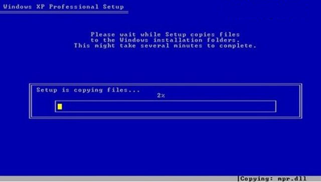 Cách cài Windows XP SP3-7