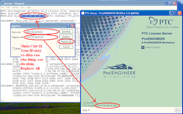 cài đặt Pro Engineer 5.0 bước 4