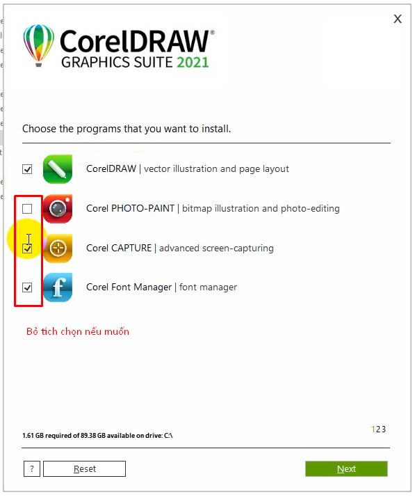 Cách cài đặt CorelDRAW 2021 bước 5