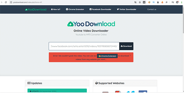 Download video từ trang web bất kỳ bằng YooDownload