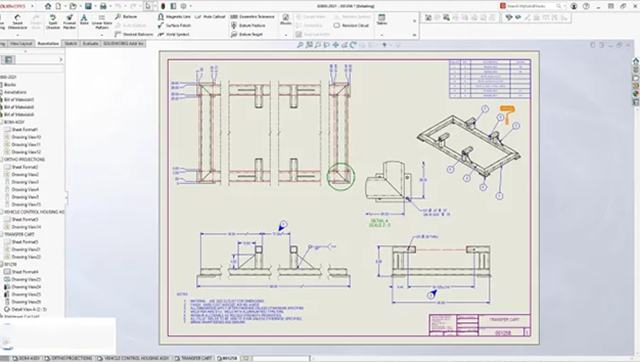 Giao diện phần mềm SolidWork 2021