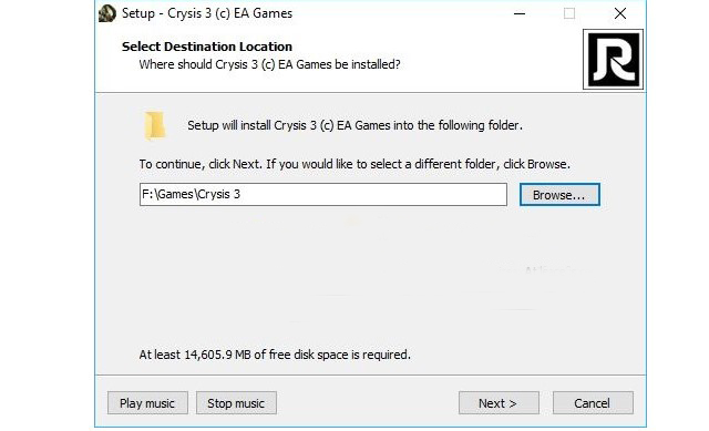 cài đặt game Crysis 3