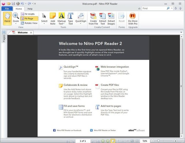 Phần mềm Nitro PDF Reader