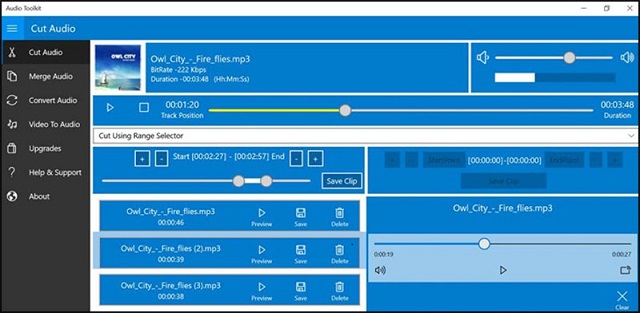 Phần mềm cắt ghép nhạc Audio Toolkit