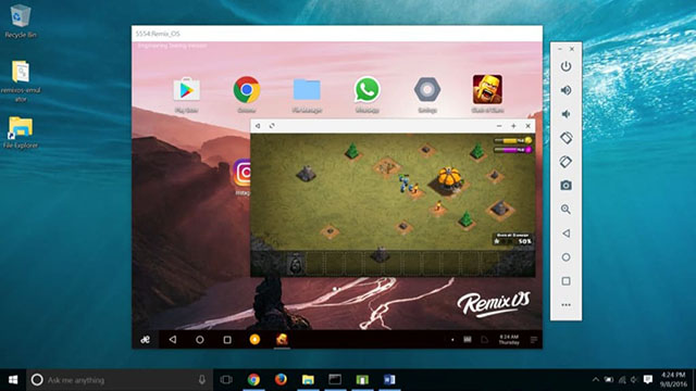 Phần mềm giả lập Remix OS Player