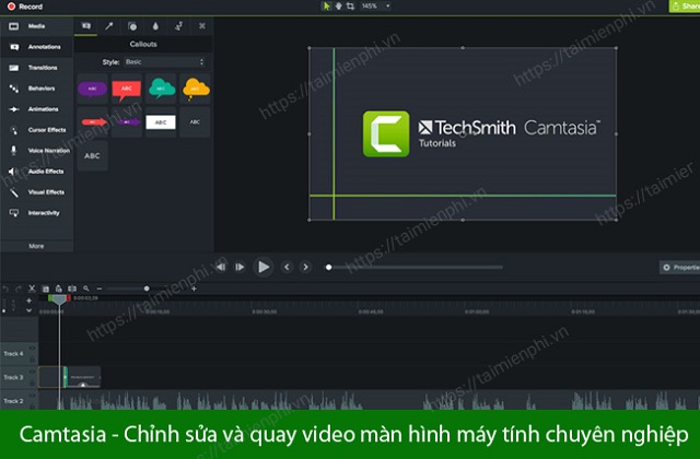 Phần mềm Camtasia Studio