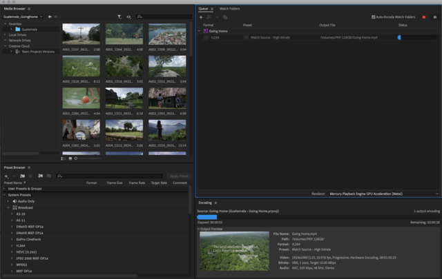  Tính Năng của Adobe Media Encoder 2021