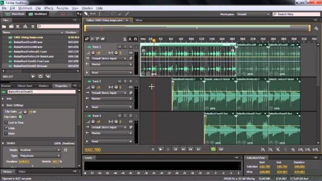 Tính năng của Adobe Audition CC 2018