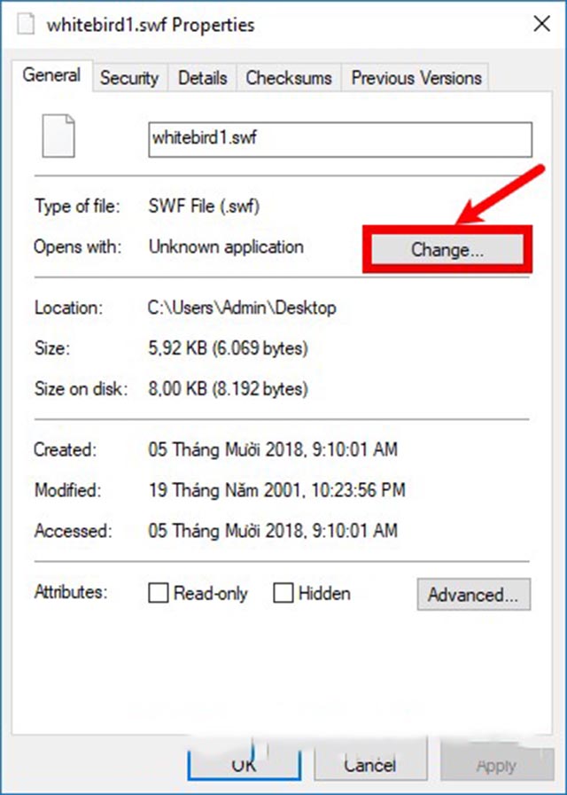 Cách đọc file swf Adobe Flash Player 4