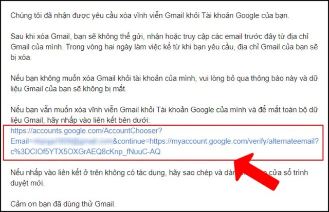 Cách xóa tài khoản Gmail trên máy tính bước 5