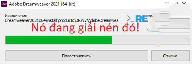 cài đặt Adobe Dreamweaver CC 2021 bước 2