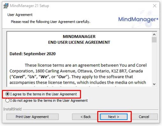 Cài đặt Mindjet MindManager 2021 bước 5