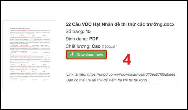 Dùng https://urlgd.com/vi/download-pdf để tải file từ Google Drive bị cấm bước 3