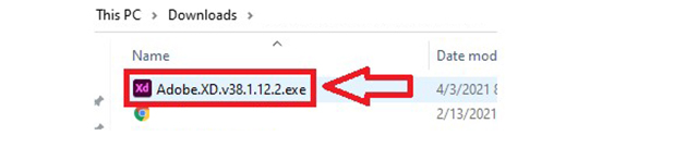 cài đặt phần mềm Adobe XD 2021 bước 1
