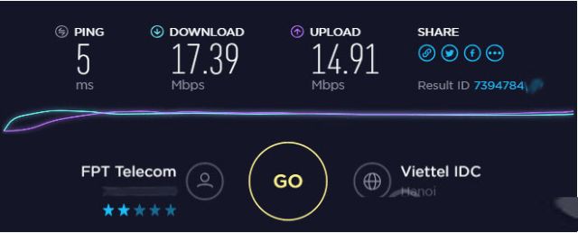 Kiểm tra tốc độ mạng Speedtest bước 3