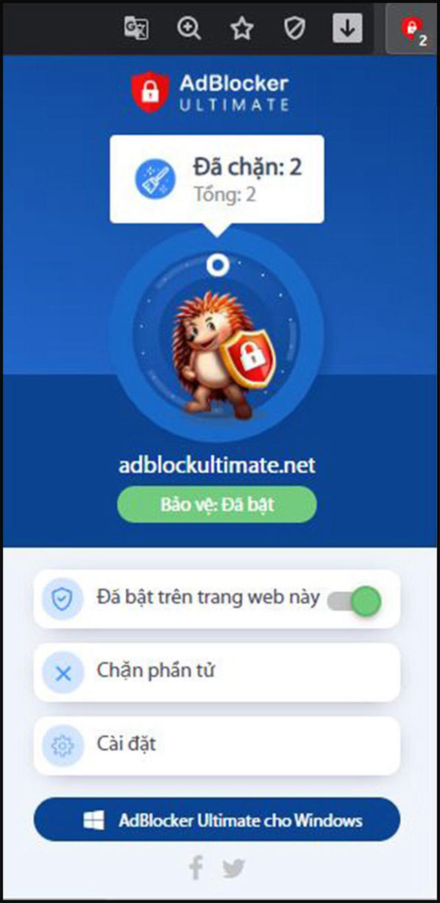 Phần mềm AdBlocker Ultimate