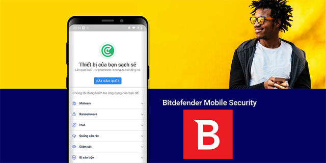 Phần mềm diệt virus cho điện thoại samsung Bitdefender Mobile Security & Antivirus