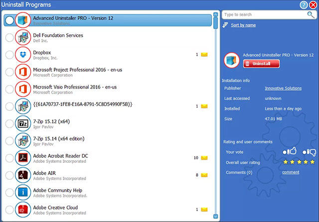 Phần mềm Advanced Uninstaller PRO