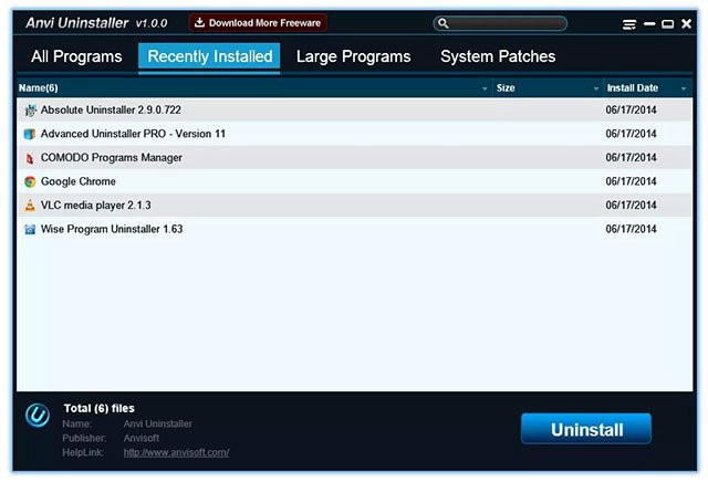 Phần mềm Anvi Uninstaller