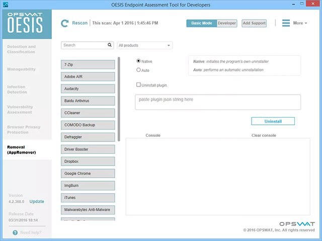 Phần mềm OESIS Endpoint Assessment