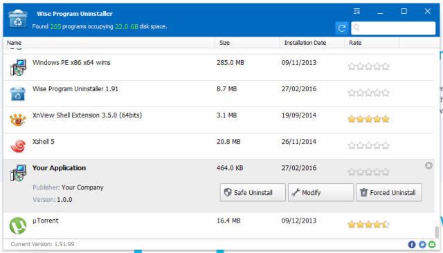 Phần mềm Wise Program Uninstaller