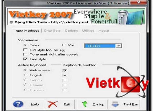 Bộ gõ Vietkey 2007